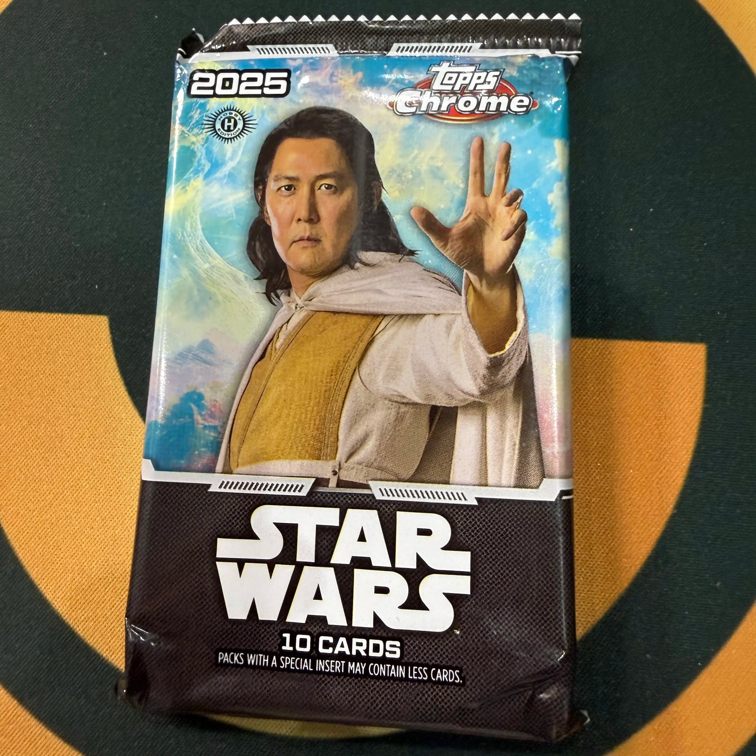 Topps Chrome 2025 Star Wars Hobby Pack – 10 Cards
