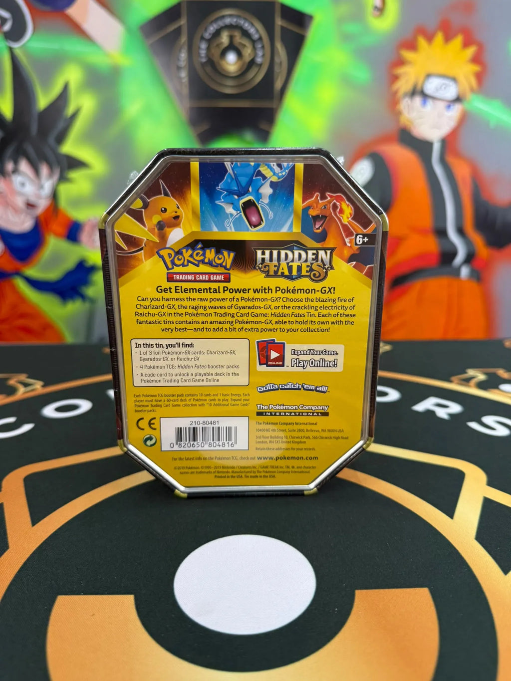 Pokémon TCG: Sun & Moon Hidden Fates Tin - Raichu-GX