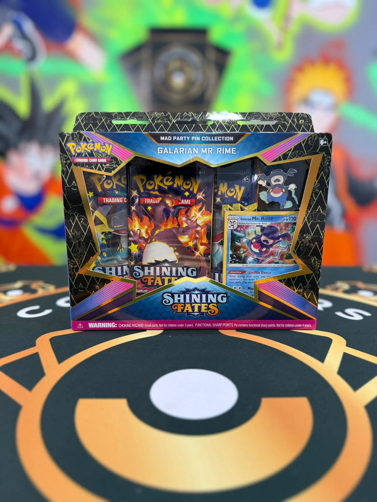 Pokémon TCG: Sword & Shield Shining Fates Mad Party Pin Collection - Galarian Mr. Rime