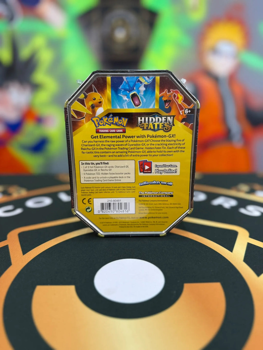 Pokémon TCG: Sun & Moon Hidden Fates Tin - Charizard-GX